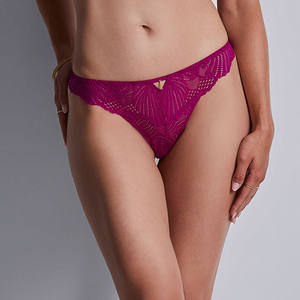 Culotte <span class=keywords><strong>tanga</strong></span> confortable personnalisée avec pendentif, bijou, ligne A, tout en dentelle, culotte sexy pour femme - Product Image 2