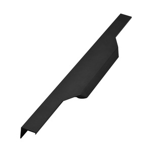 มือจับเฟอร์นิเจอร์และลูกบิดตู้เสื้อผ้า สีดำด้าน ทองขัดเงา อลูมิเนียมอัลลอยด์ ดีไซน์เรียบง่าย ติดตั้งง่าย - Product Image 2