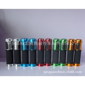 Poignées de guidon de vélo de montagne en alliage d'aluminium 22,2 mm antidérapantes normales imperméables avec décoration - Product Image 4