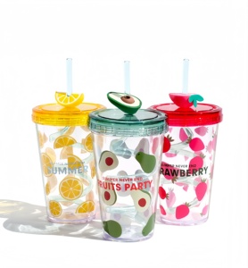 Vaso Brillante <span class=keywords><strong>de</strong></span> Una Sola Capa <span class=keywords><strong>de</strong></span> 480 ml con Tapa y Pajita para Frutas, Ideal para Botellas <span class=keywords><strong>de</strong></span> Agua en Campamentos y Aventuras al Aire Libre, Éxito <span class=keywords><strong>de</strong></span> Ventas en TikTok - Product Image 5