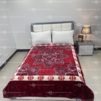 Hersteller kunden spezifische Decke mit kostenlosem Farbwechsel logo Achteckige Sternmuster-Raschel decken