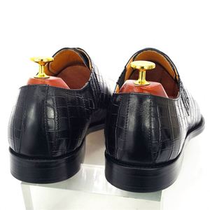 Zapatos de vestir de cuero con estampado de serpiente, color vino, con cordones, que aumentan la altura, para hombre, elegantes. - Product Image 6