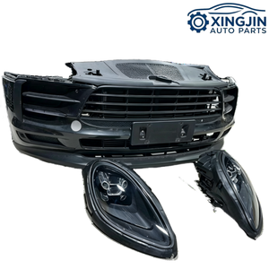 Per Porsche <span class=keywords><strong>Macan</strong></span>: Paraurti Completo con Griglia, Staffa Radiatore, Ventola, Sensore di Parcheggio, Fari LED, Componenti Anteriori, Componenti Carrozzeria - Product Image 3