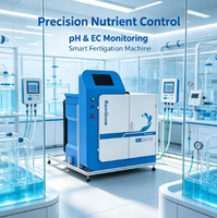 Machine de fertilisation intelligente IoT 4G avec réservoir de mélange de 180 L, système de dosage de précision avec écran tactile et contrôle EC/pH