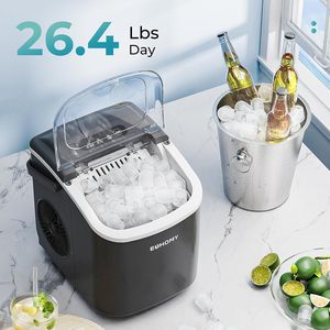 Euhomy Countertop <b>Ice</b> <b>Maker</b> 26.4lbs Daily 9 <b>Cubes</b> in 6 Mins Auto Cleaning Portable <b>Machine</b> Euhomy Countertop <b>Ice</b> <b>Maker</b> 26.4lbs P - Product Image 2
