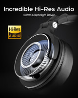 Casque studio professionnel OneOdio Monitor 60, audio haute résolution, adaptateur 6,35 mm pour le suivi, le mixage, le mastering DJ, la diffusion