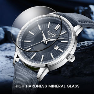 <span class=keywords><strong>Montre</strong></span> en cuir LIGE LG89280 pour homme, analogique, quartz, étanche, lumineuse, design élégant, <span class=keywords><strong>montre</strong></span>-bracelet pour homme, cadeau pour homme - Product Image 3