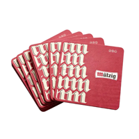 Papier absorbant jetable carré pour boissons, personnalisé avec un design créatif imprimé par sublimation thermique, cadeaux promotionnels pour bars et pubs