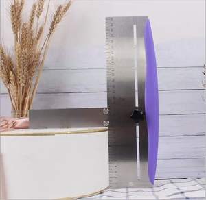 Grattoir à gâteau en acier inoxydable, outils de décoration <span class=keywords><strong>pour</strong></span> glaçage, crème de glaçage, bord de 12 pouces, grattoir à gâteau plus lisse - Product Image 3