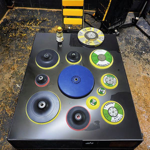 แผ่นขัดหินแกรนิต obble พร้อมตะขอและห่วงสำหรับเครื่องบดแผ่นกระดาษทรายกลม (1-9นิ้ว) - Product Image 3