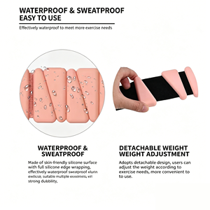 Pesi da Polso e Caviglia in Silicone Ecologici, Braccialetti Ponderati Indossabili <span class=keywords><strong>per</strong></span> <span class=keywords><strong>Allenamento</strong></span> di <span class=keywords><strong>Forza</strong></span>, Bande Ponderate Regolabili <span class=keywords><strong>per</strong></span> Donne - Product Image 4