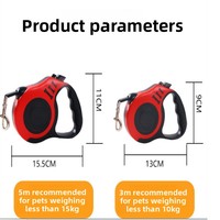 Laisse rétractable automatique pour chien et chat avec matériau ABS, modèle ZC118, pour la promenade des animaux de compagnie
