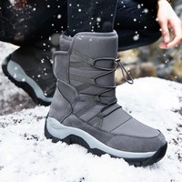 Bottes d'hiver pour hommes, chaudes et isolées, multicolores, durables, semelle en caoutchouc antidérapante, pour le ski, la randonnée en montagne, usage quotidien