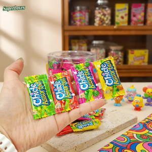 SuperLoves Sweet Chicle Assortiment de Bubble Gum Emballage carré multicolore Chewing-gum rempli de fruits Vente en gros - Product Image 2