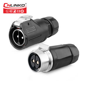 Cnlinko LP28 원형 단일 구멍 IP68 나사 패널 후면 장착 2 3 8 핀 방수 항공 플러그 소켓 커넥터 - Product Image 2