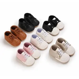 Chinese manufacturer wholesale fashion newborn infant baby first walking shoes baby boys girls prewalker shoes custom baby shoes