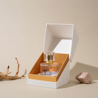 Boîte à parfum sans aimant Lionwrapack, couvercle à charnière, emballage en papier de luxe, dorure à chaud, logo personnalisé