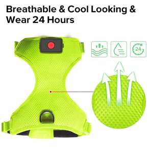 Arnés para mascotas recargable por USB iluminado Flashseen LED Arnés para perros Chaleco para perros brillante reflectante iluminado - Product Image 6