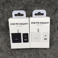 Nouveau chargeur et adaptateur double USB C pour Sam-sung, prise US/EU/UK, cube USB 15W, chargeurs muraux PD Type C 35W pour Sam-sung S22 S21 ultra A9