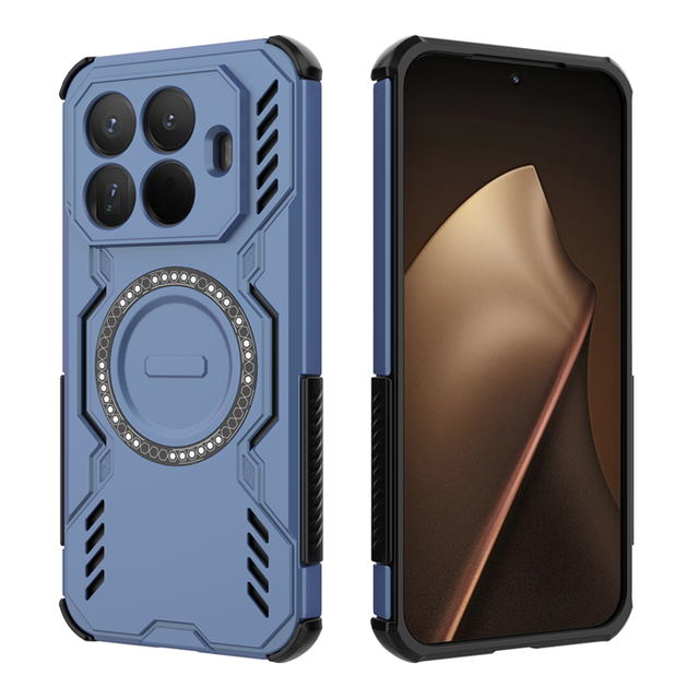Lichicase Anti-Impact Breathable Hollow Hole Mobile Shell for Xiaomi Poco X8 Pro X8 Pro Max Magnetic Phone Cover