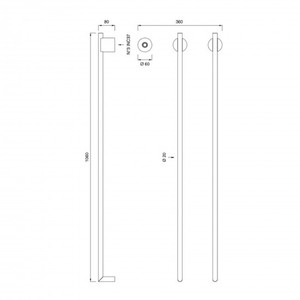 Ceadesign elettrico Equilibrio scaldasalviette portasciugamani eleganti e funzionali - Product Image 2