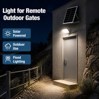 Lampu Sorot Tenaga Surya LED Tahan Air IP65 Sensor Gerak Luar Ruangan, Terang Tinggi 60W 80W 100W 150W untuk Penerangan Area Luar Ruangan