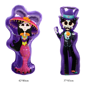 Globos de Mylar BLN del Día de Muertos, Catrina, Calavera de Azúcar, Set de Globos para Decoración de Fiesta <span class=keywords><strong>Mexicana</strong></span> del Día de los Muertos - Product Image 1