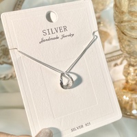 Collier d'amour en argent sterling S925, charmant et tendance, cadeau de mariage pour filles, bijoux en gros d'usine