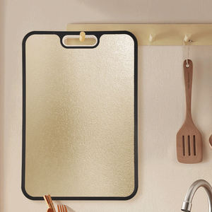 Tùy chỉnh bền Titan thớt tăng gấp đôi 2 trong 1 mặt tinh khiết titan và rơm lúa mì chống xước thớt - Product Image 4