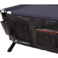 Lit de camping pliable portable personnalisé avec sac latéral pour la randonnée, le bronzage, les pique-niques et les voyages en extérieur
