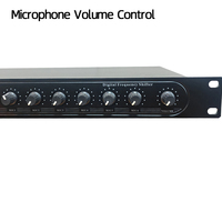 Anti-feedback Digital Frequency Shifter 6 Channel Phantom Power Active Metal Microphone Conference KTV Feedback LM-1100