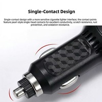 Chargeur allume-cigare pour voiture avec câble d'alimentation pour caméra embarquée, double ports USB 4.5A, chargeur de voiture OEM