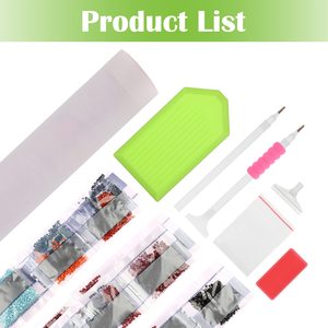 SONGWOO – kit de peinture artistique diamant en acrylique, style de personnalité, grand carré diamant, décoration murale de chambre, <span class=keywords><strong>aigle</strong></span> 5D, bricolage, bon marché - Product Image 5