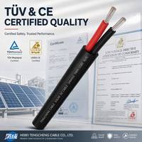 Hochwertiges 100 Meter XLPO-Isoliertes Verzinntes Kupfer PV1-F2.5mm Solarkabel Doppeladerig DC 2.5mm Industrielles Photovoltaik-Kabel