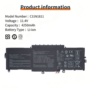 แบตเตอรี่แล็ปท็อป OEM C31N1811 สำหรับ <span class=keywords><strong>ASUS</strong></span> ZenBook 14 UX433FA UX433FN U4300FN U4300FA 0B200-03080 - Product Image 2