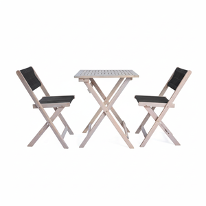 Ensemble de bistro 3 pièces de haute qualité, chaise en corde tissée avec coussins, ensemble et ensemble de coussins d'oreiller de chaise de balcon de cour latérale - Product Image 1