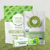 Poudre de matcha pour latte en gros avec étiquette privée