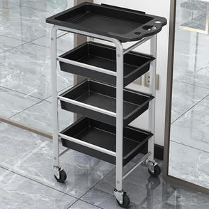Beauty Salon Rolling Utility Cart Portable Cosmetic and Spa <b>Trolley</b> for Hairstylist and Tattoo Equipment Professional Stylist - Product Image 2