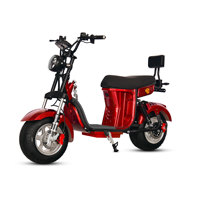 Mini Motocicleta Eléctrica de Alta Velocidad Estilo Harley de Dos Ruedas, Vehículo Eléctrico Urbano para Adultos, Batería de 67V 2000W