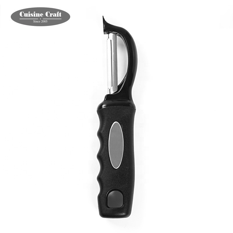 Кухонный прибор из нержавеющей стали, поворотное лезвие, Овощечистка с мягкой ручкой