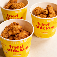Emballage personnalisé en gros pour la restauration rapide, avec logo, pour emporter, nuggets de poulet KFC, ailes de poulet, poulet frit en seau