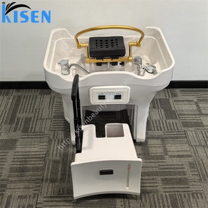 Muebles de Salón KISEN, Lavabo Portátil para Lavar el Cabello con Silla para Champú, Lavabo Móvil para Masaje Tailandés con Dos Tanques - Product Image 3
