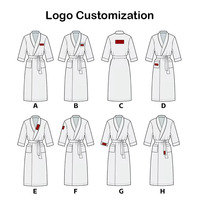 Albornoz de Lujo con Capucha 100% Algodón Jacquard Personalizado al por Mayor para Hotel, Spa y Hogar, Compatible con OEM/ODM