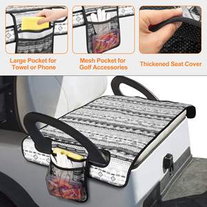 Housses de siège de voiturette de golf personnalisées avec logo, serviette de siège de voiturette de golf, couverture pour la plupart des voiturettes de golf, compatible avec EZGO, Club Car, Yamaha et plus encore - Product Image 4