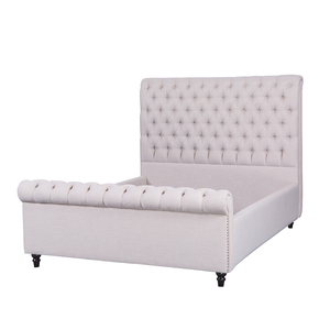 Grigio tessuto di colore Hight <span class=keywords><strong>testata</strong></span> con due orecchie pulsante in tessuto di stoccaggio <span class=keywords><strong>letto</strong></span> imbottito - Product Image 2
