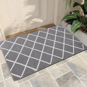 Felpudo de entrada autoadhesivo para el hogar, estera de lujo para sala de estar, con absorción de 60x90cm