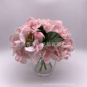 เฮเชส ไฮเดรนเยียดอกไม้ประดิษฐ์โพลีเอสเตอร์ทำด้วยมือกลิ่นหอมติดทนนานของขวัญวันเกิดเครื่องประดับหรูหรา - Product Image 1