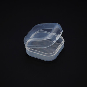 Transparent <b>Plastic</b> Storage Box <b>Square</b> 21x14x8cm Portable Jewelry Organizer PP Material Neatening <b>Container</b> - Product Image 3