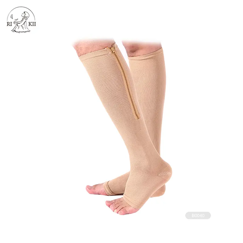 Compression universelle, chaussettes à fermeture éclair, nouveauté, JD — B059