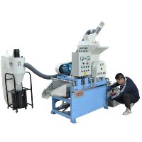 SHINHO Automatischer Schrott zer kleinerer Mini Wire Recycling Wasser Auto Granulator Gebraucht Kleine Anlage Reines Kupfer Granulat Typ Kabel